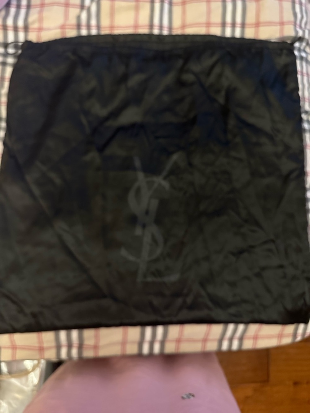 Yves Saint Laurent Black Dust Bag with Tonal Logo